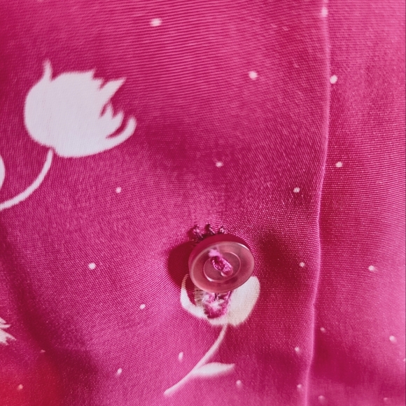 Cropped fushia-coloured vintage  button-down 🌺🌷🌸⚘️ - Picture 6 of 8